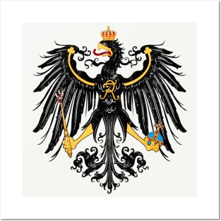 Prussia - Vintage Style Coat of Arms Eagle Design Posters and Art